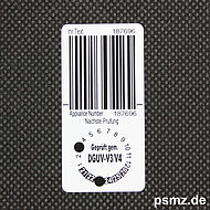 Individualisierbare DGUV-V3 20mm Prüfplakette Grundplakette Kombi etikett Kabel Barcode code128 Pro professional projekt eingedruckt