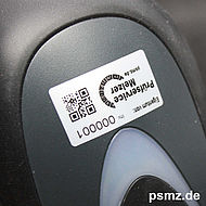 Individualisierbar kompakt Inventur VOID etikett Barcode QR Code Logo