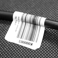 Individualisierbare DGUV-V3 Prüfplakette Grundplakette etikett Kabel Barcode code128